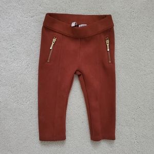 Janie and Jack Baby Girls' Faux Suede Leggings sz6-12m